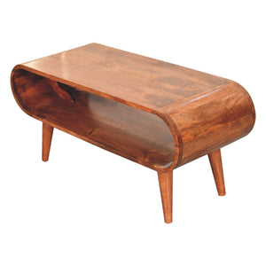 Amaya Nordic Style Honey Caramel Coffee Table