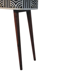 Honey Caramel Edessa Bone Inlay Console Table