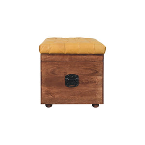 Buffalo Hide Honey Caramel Storage Trunk