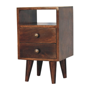 Mini Classic California Walnut Bedside