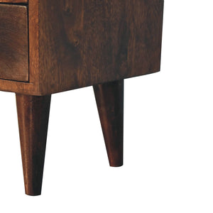 Mini Classic California Walnut Bedside