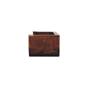 Indira California Walnut Floating Console Table