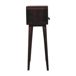 Mini California Walnut Curved Console Table