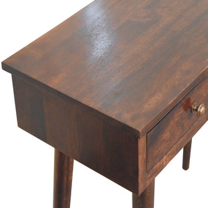 California Walnut Hallway 2 Drawer Console Table