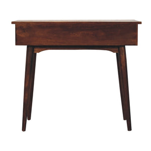 California Walnut Hallway 2 Drawer Console Table