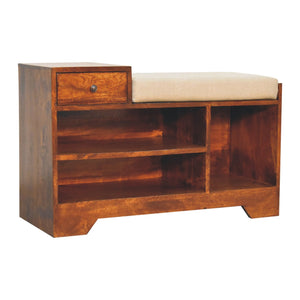 Retreat Chestnut Shoe Bench