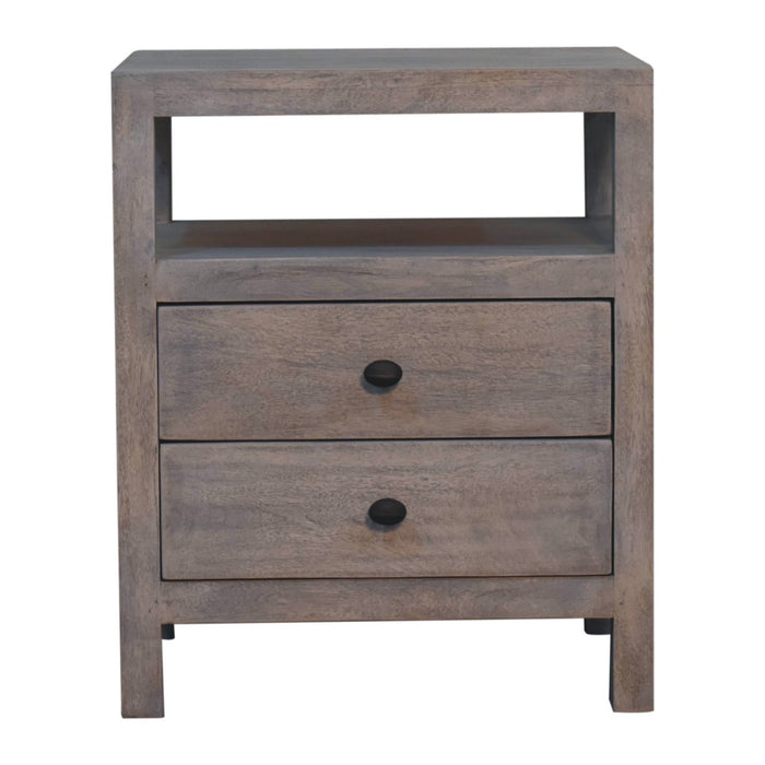 Acid Wash 2 Drawer Open Bedside