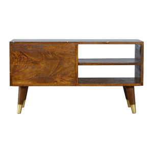 Gold Geometric Chestnut Media Unit