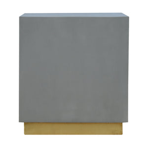 Cement Cube Bedside Table