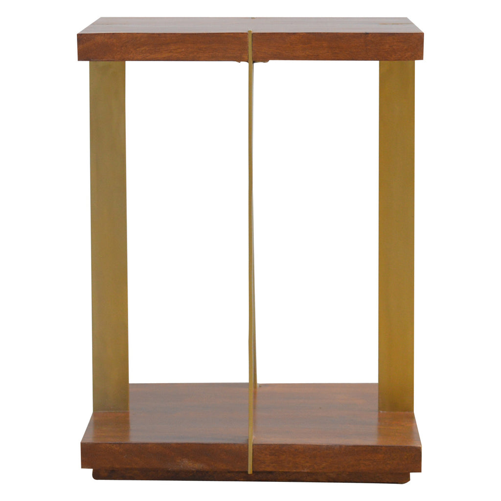 Open Panel Chestnut End Table