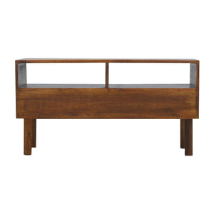 Oak Front Media Unit