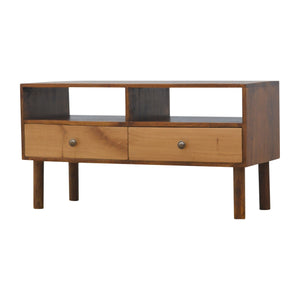 Oak Front Media Unit