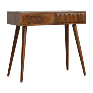 Chestnut Prism Console Table