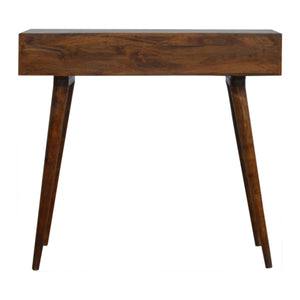 Chestnut Cube Console Table