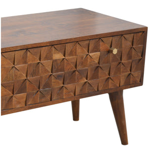 Chestnut Diamond Storage Bench