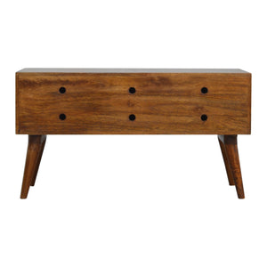 Chestnut Diamond Storage Bench