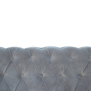 Grey Velvet Chesterfield Sofa