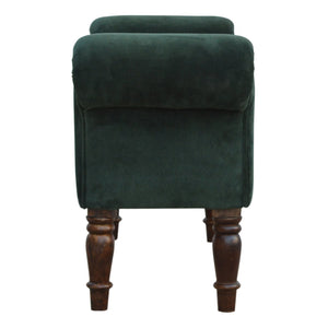 Emerald Velvet Bench