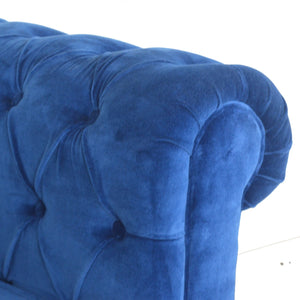 Royal Blue Velvet Chesterfield Sofa