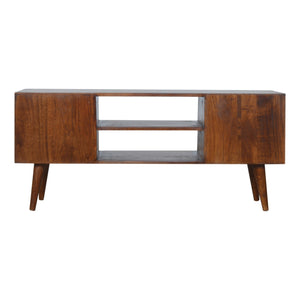 Chestnut Gold Inlay Abstract Media Unit