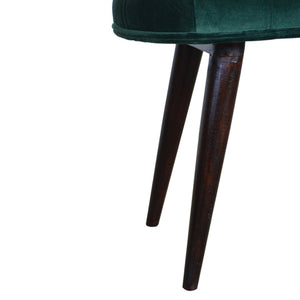 Emerald Cotton Velvet Deep Button Bench - On Back Order place your orders now!