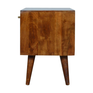 Chestnut Abstract Inlay Sideboard