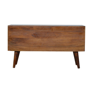 Chestnut Gold Inlay Abstract Sideboard