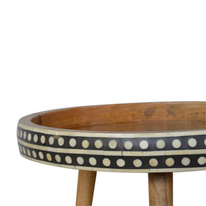 Large Patterned Nordic Style End Table