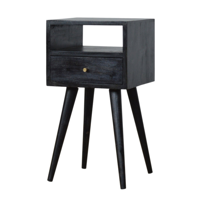 Small Ash Black Finish Bedside