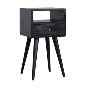 Small Ash Black Finish Bedside