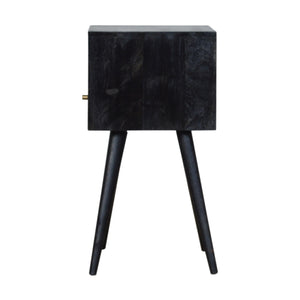 Small Ash Black Finish Bedside