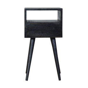 Small Ash Black Finish Bedside