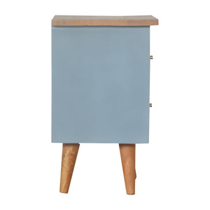 Blue Hand Painted Bedside