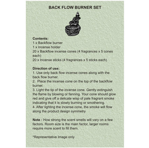 Level Step Back Flow Burner Fountain Set