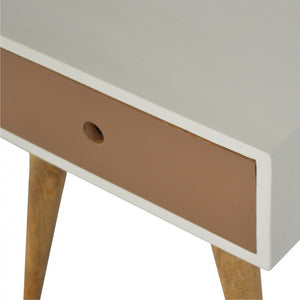 Mocha & White Painted Bedside