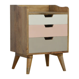 Pink Hand Painted Cut out Bedside