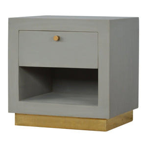 Cement Bedside with Open Slot