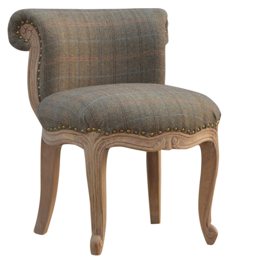 Small Multi Tweed French Chair