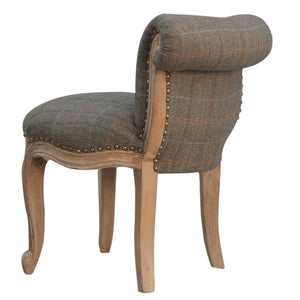 Multi Tweed Studded Chair