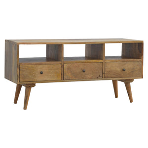 Nordic Style TV Unit with 3 Drawers