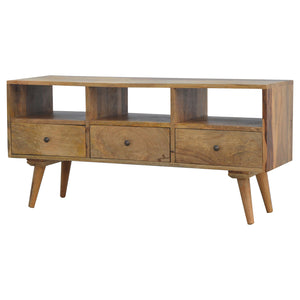 Nordic Style TV Unit with 3 Drawers