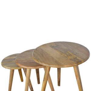 Oak-ish Nordic Nesting Stools