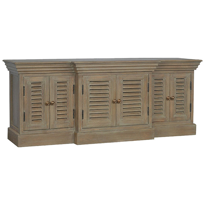 Grey Wash Shutter Style Cabinet TV Unit