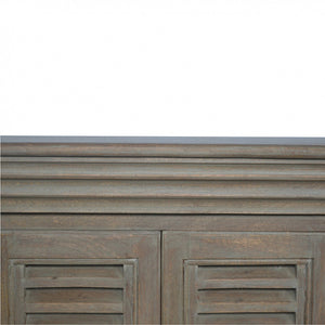 Grey Wash Shutter TV Cabinet