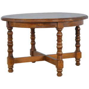 Mango Wood Occasional Round Side Table