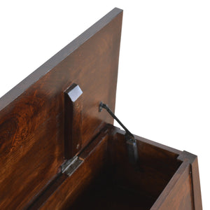 Solid Wood Lid Up Storage Box