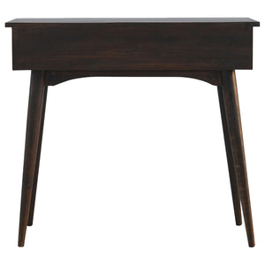 2 Drawer Walnut Hallway Console Table