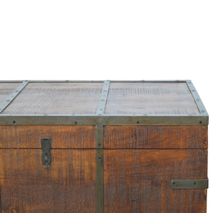 Storage Box With Iron Work