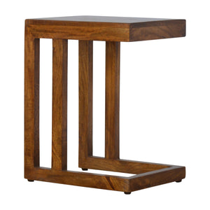 Chestnut Finish One-sided End Table