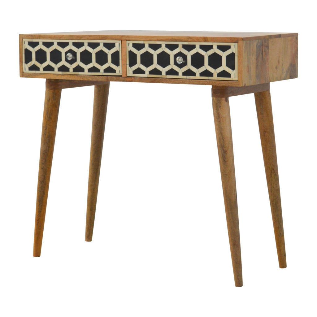 Bone Inlay Console Table - On Back Order 8 to 12 weeks